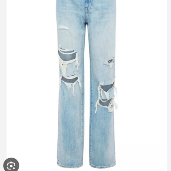 Pistola LA "Bobbie" Wide Leg Ankle Distressed  Womens Jeans Size 30 - Picture 8 of 8